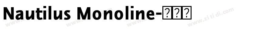 Nautilus Monoline字体转换